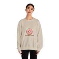 Donut Worry Be Happy Sweatshirt | Food Pun, Cozy Snack Humor