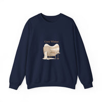 Cozy Winter micro-print sweatshirt | slow life minimalist, soft life