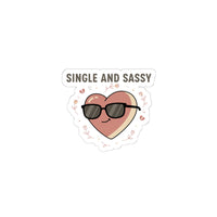 Single and Sassy Kiss-Cut Stickers | Anti-Valentine, Cute Cynic