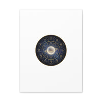 Zodiac Constellation Wheel Canvas, Astrology Art Print | Gold Foil Galaxy