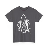 Gildan 5000 | Unisex Go Surf Cotton T-Shirt - Minimalist Coastal Surfboard Design