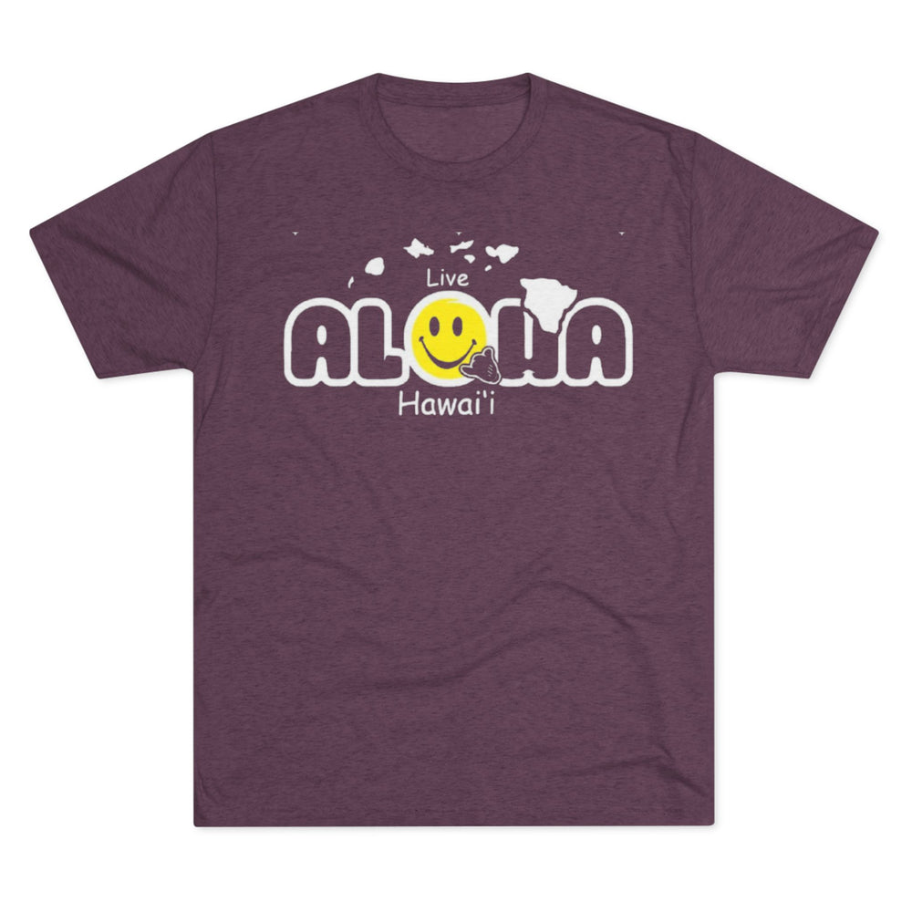 Next Level 6010 | Live Aloha Hawai'i Unisex Tri-Blend Vintage Tee