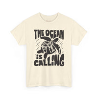 Gildan5000 | Unisex Sea Turtle "The Ocean Is Calling" Tee