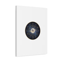 Zodiac Constellation Wheel Canvas, Astrology Art Print | Gold Foil Galaxy