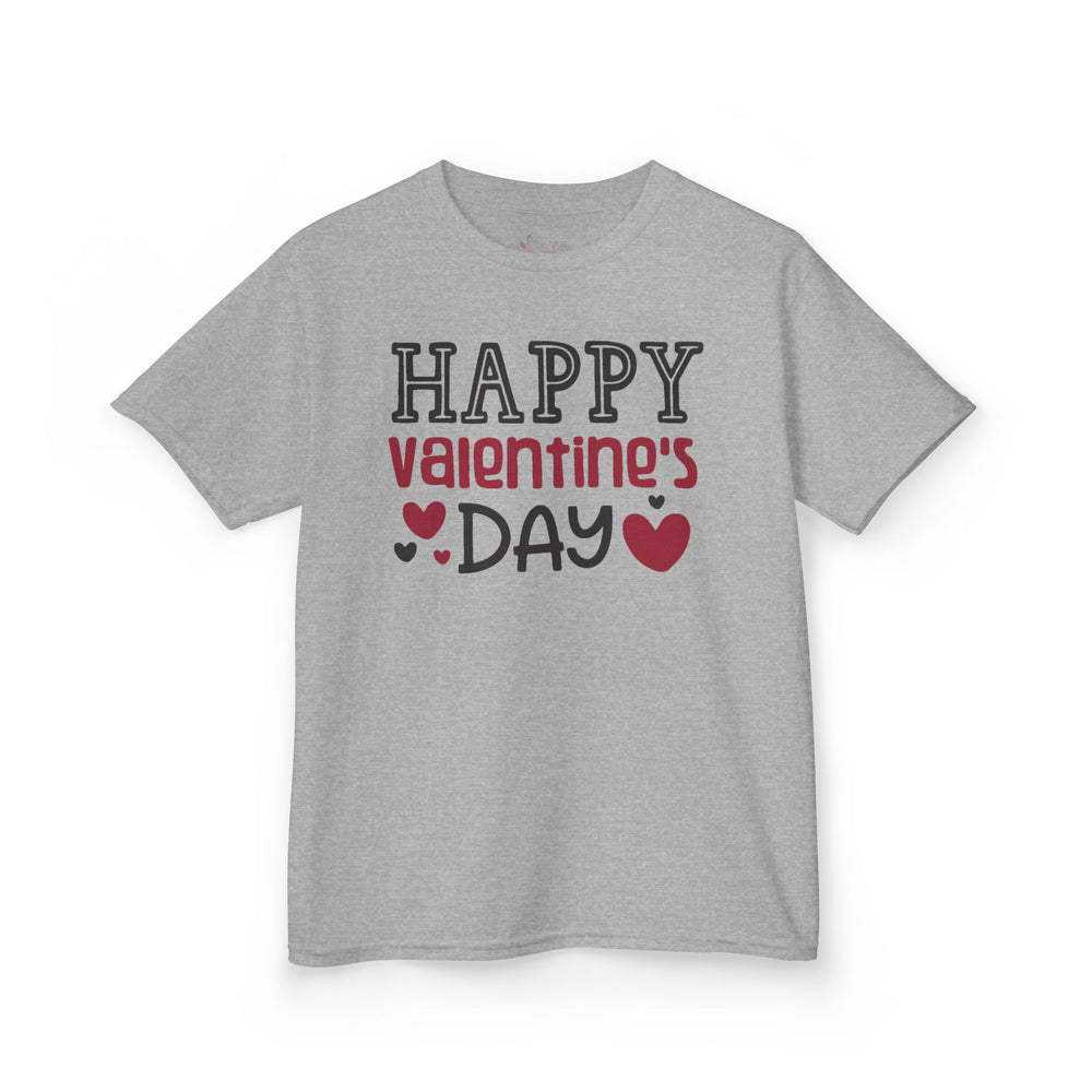 Kids Happy Valentine Day T-Shirt – Youth Valentine’s Day Graphic Tee – Soft Cotton Holiday Shirt for Boys & Girls
