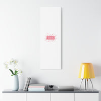 Besties Forever Canvas | Galentine’s Friendship Wall Art, Pink Confetti