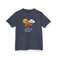 Gildan 5000B | Kids' "Joy" Sunny Day Graphic Tee – Soft Cotton Summer T-Shirt | Little Sunshine "Joy" Unisex Kids' Tee