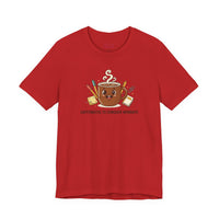 Bella+Canvas3001 | Caffeinated to Conquer Mondays | Cute Coffee Unisex Jersey Tee