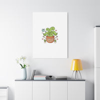 I Wet My Plants Canvas | Plant Parent Humor, Cute Succulent Art