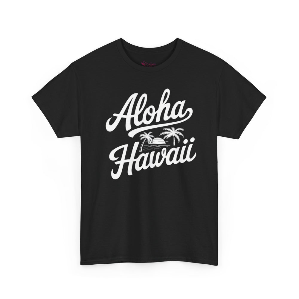 Gildan 5000 | Vintage Aloha Hawaii T-Shirt - Retro Island Paradise Tee - Unisex Hawaiian Vacation Shirt