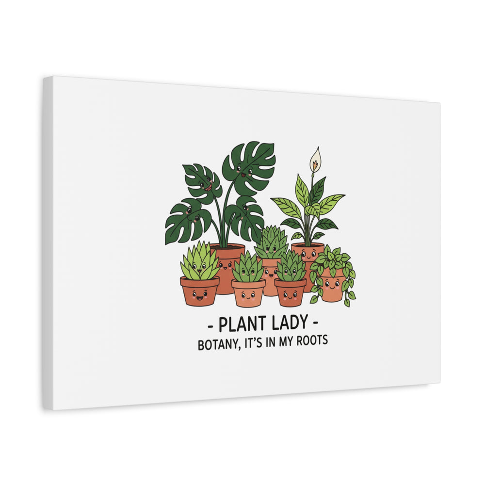 Plant Lady Canvas | Matte Stretched Botanical Pun Wall Art