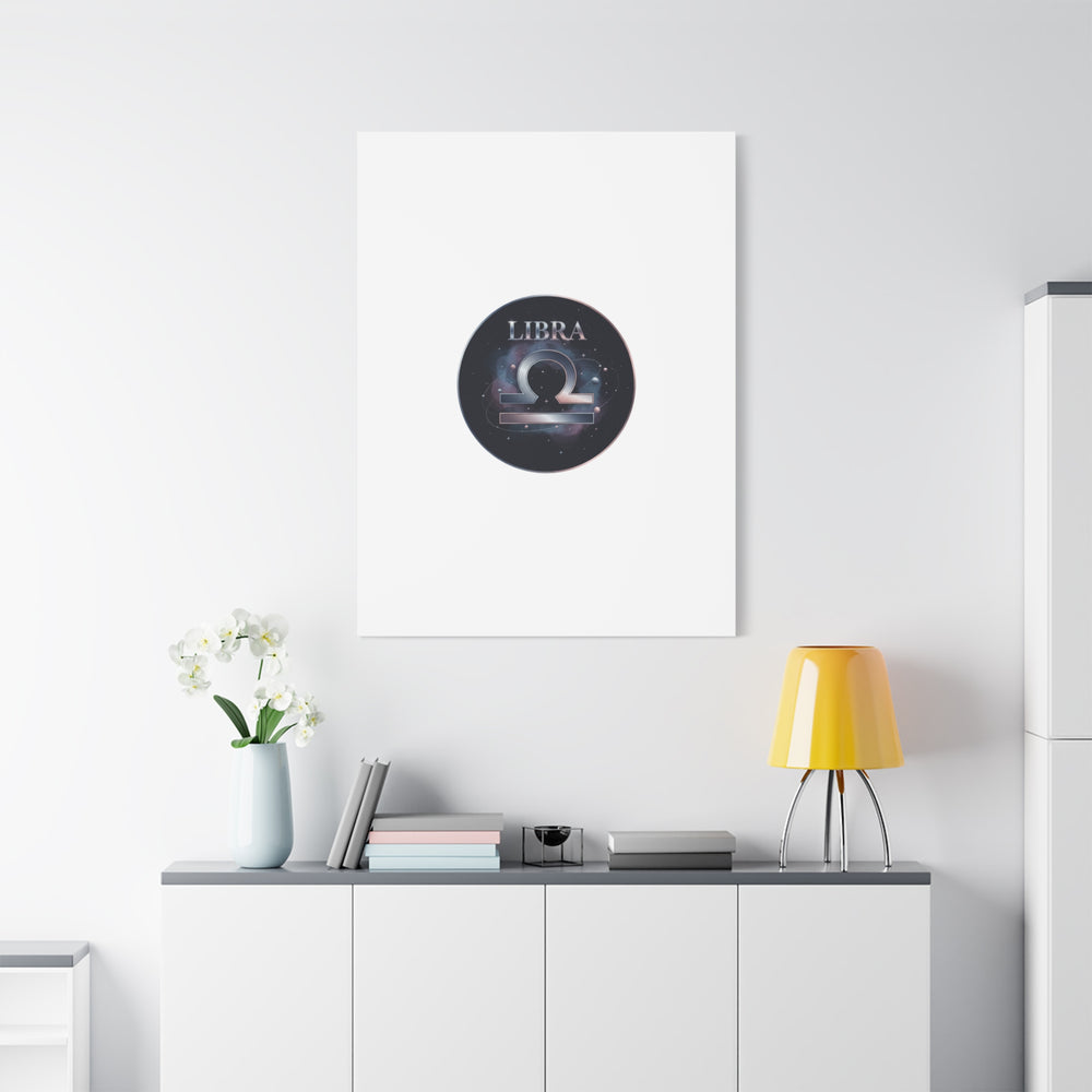 Libra Zodiac Canvas, Astrology Wall Art | Constellation Galaxy Print