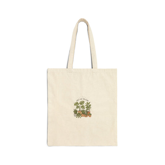 Plant Parent Tote, botanical pun canvas tote | plant mom, succulent humor