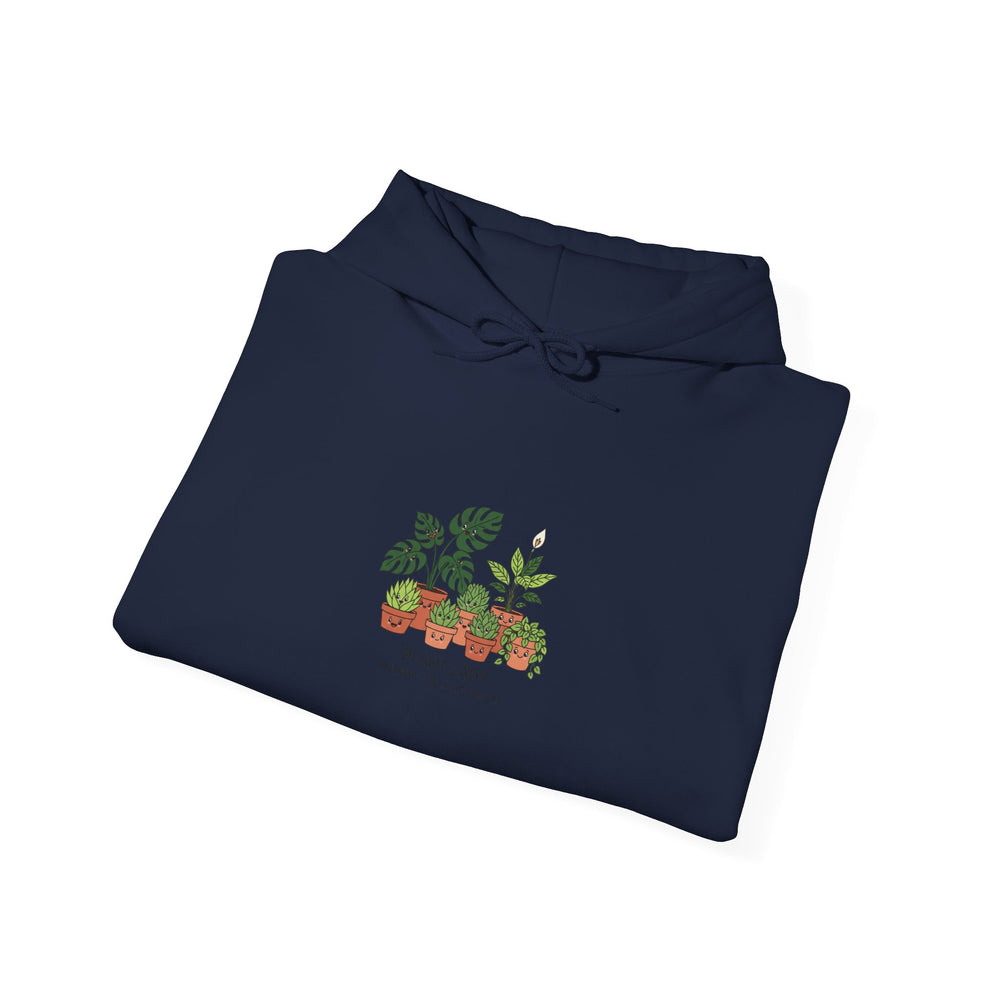 Plant Lady Pun Hoodie | Plant Parent Humor, Doodle Leaves