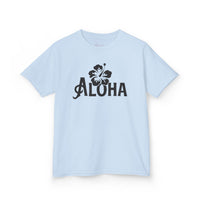 Gildan 5000B | Kids' Aloha Hibiscus Tropical T-Shirt - Soft Cotton Summer Tee