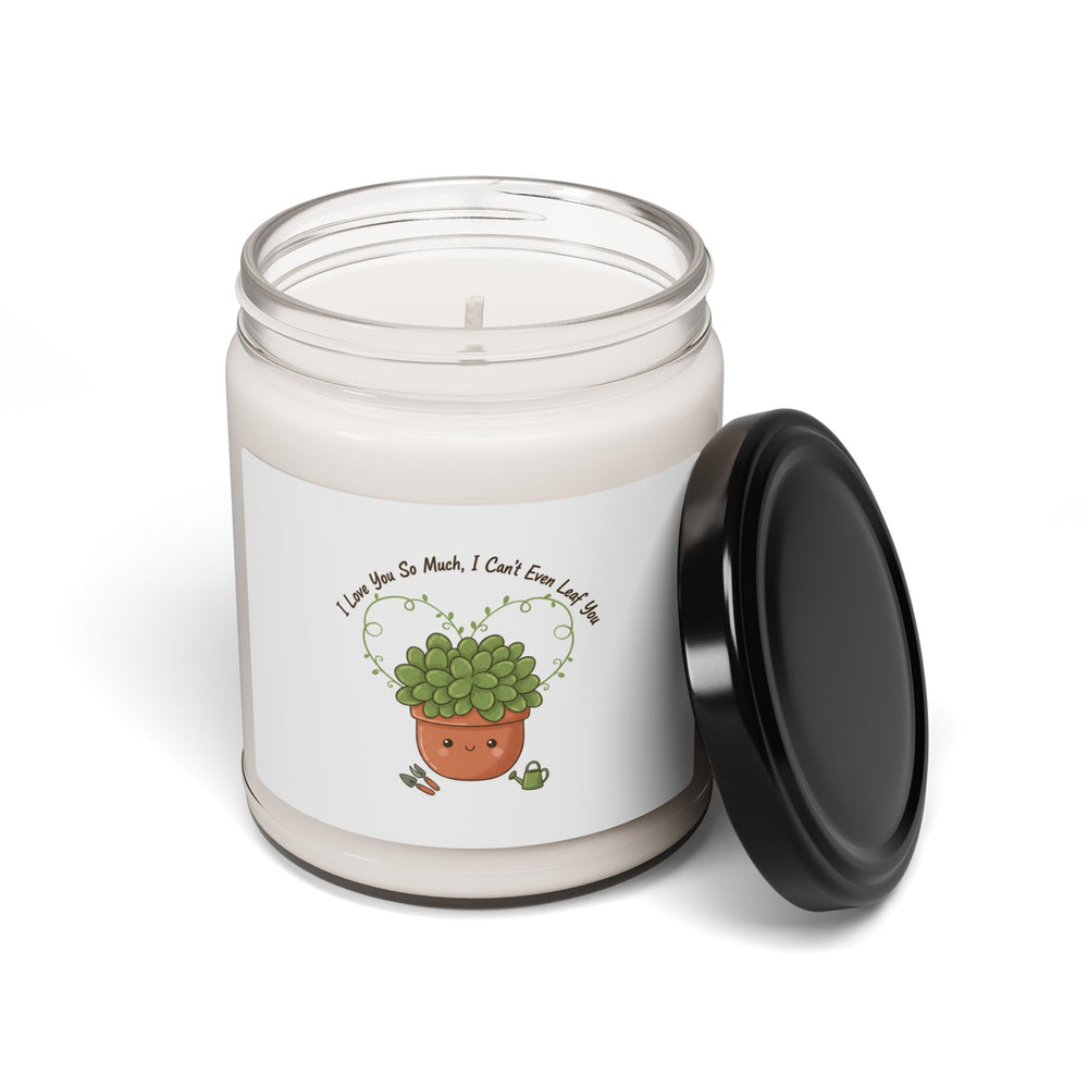Plant Pun Candle | Scented Soy Candle, Succulent Humor, Sage Cream Label