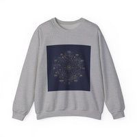 Zodiac Constellation Wheel Sweatshirt | Astrology, Cosmic Gold Accents