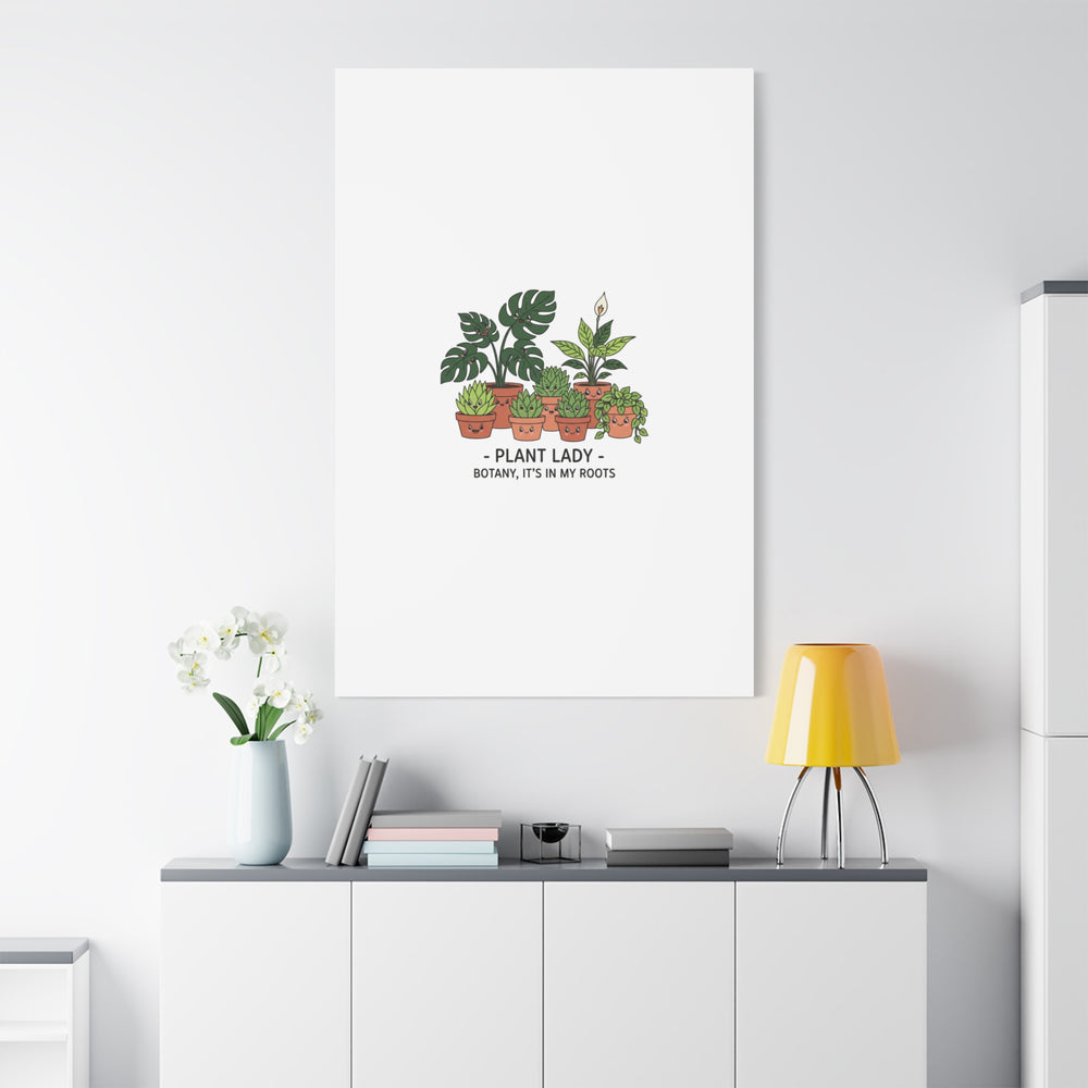 Plant Lady Canvas | Matte Stretched Botanical Pun Wall Art