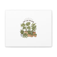 Can't Leaf You Alone Canvas | Plant Parent Humor, Sage Botanical Art