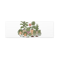 I'm Just Here for the Plants Canvas | Plant Parent Pun, Sage Botanical Wall Art