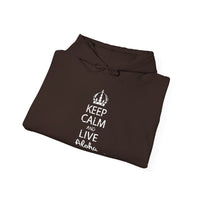 Gildan 18500 | Keep Calm and Live Aloha Unisex Hoodie – Cozy & Stylish Hawaiian-Inspired Sweatshirt
