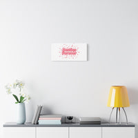Besties Forever Canvas | Galentine’s Friendship Wall Art, Pink Confetti