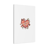 Independently Unloved Heart Print Canvas | Anti Valentine, Single Humor