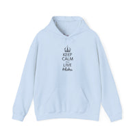 Gildan 18500 | Keep Calm and Live Aloha Unisex Hoodie – Cozy & Stylish Hawaiian-Inspired Sweatshirt