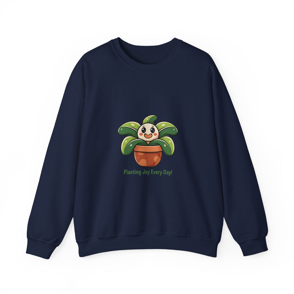 Planting Joy Every Day Sweatshirt | Plant Parent Humor, Sage Cream Botanical