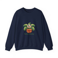 Planting Joy Every Day Sweatshirt | Plant Parent Humor, Sage Cream Botanical