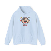 Gildan 18500 | Joy Blob Face Hoodie | Kawaii Minimalist Unisex Streetwear | Happy Star-Face Hoodie | Cute Thick Outline Emoji Sweatshirt |Joy Blob Face Hoodie | kawaii minimal, thick outline emoji...