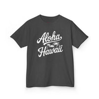 Gildan 5000B | Kids’ Tropical Vibes "Aloha Hawaii" Graphic Tee – Soft Cotton Summer T-Shirt