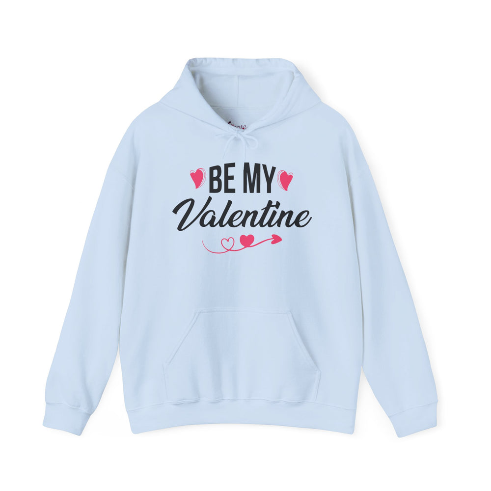Unisex "Be My Valentine" Hoodie – Cozy Heart & Arrow Graphic Pullover – Premium Fleece Valentine's Day Sweatshirt