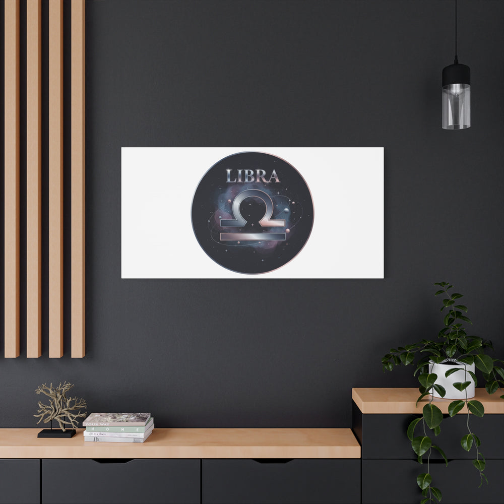 Libra Zodiac Canvas, Astrology Wall Art | Constellation Galaxy Print