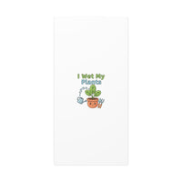 I Wet My Plants Canvas | Plant Parent Pun, Modern Botanical Wall Art