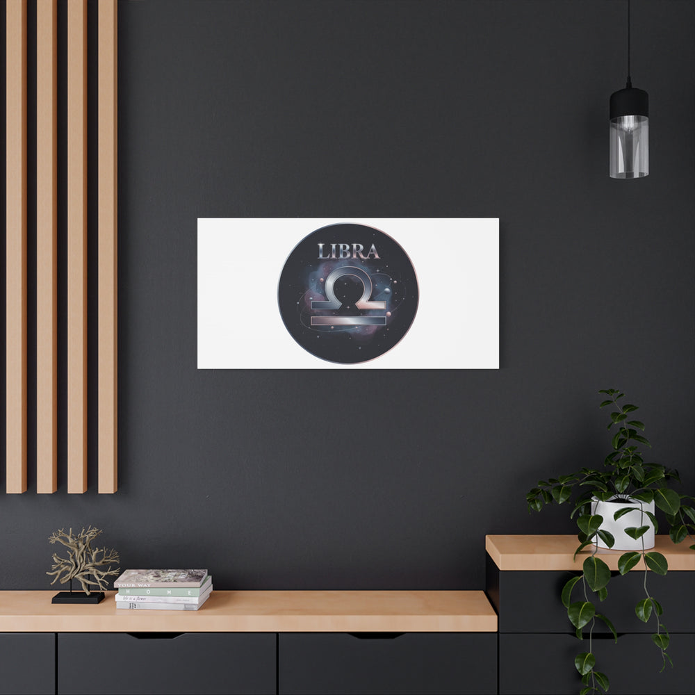 Libra Zodiac Canvas, Astrology Wall Art | Constellation Galaxy Print