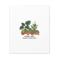 Plant Lady Canvas | Matte Stretched Botanical Pun Wall Art