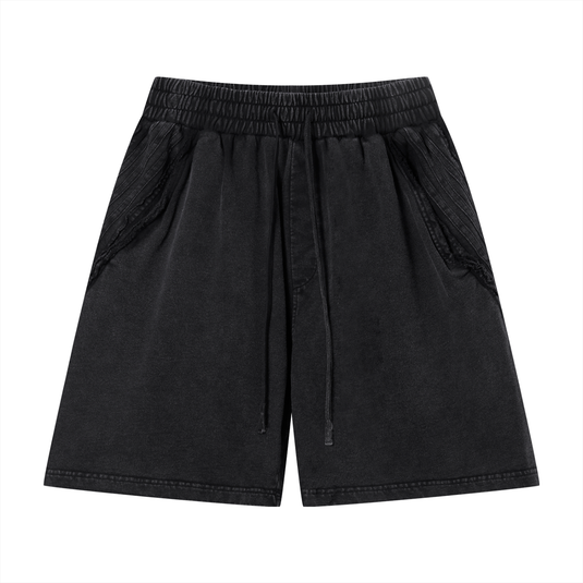 Unisex Vintage Wash Raw Edge Shorts | shorts men,shorts women,shorts,short sleeve button down,short sleeve tops for women