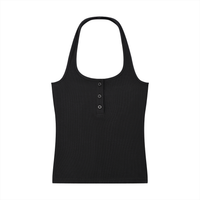 Women's Ribbed Henley Tank Top | tank top,tank top,tank tops women,tank top with built in bra,tank tops women y2k