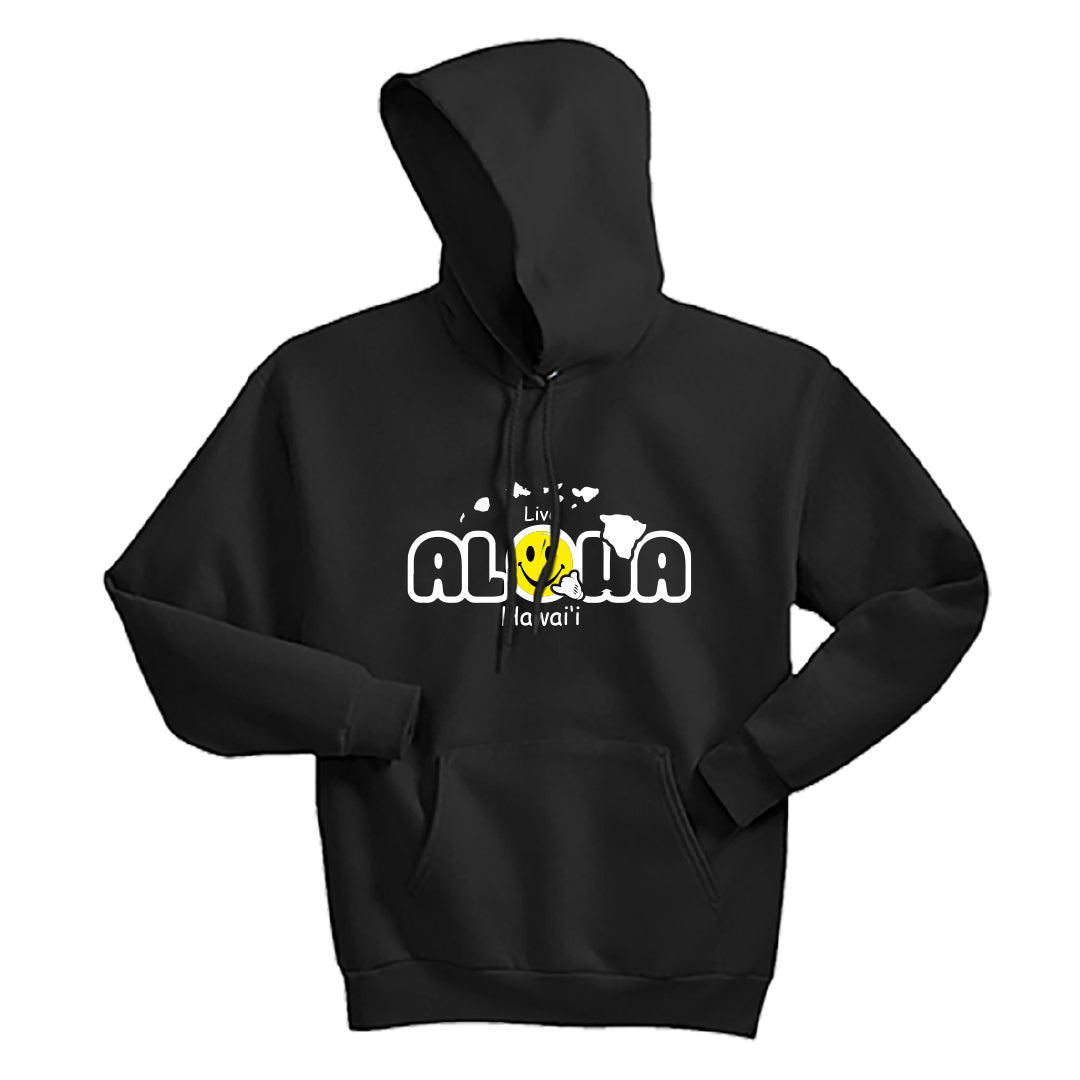 Unisex “Live Aloha Hawaii” Hoodie – Smile & Shaka Design