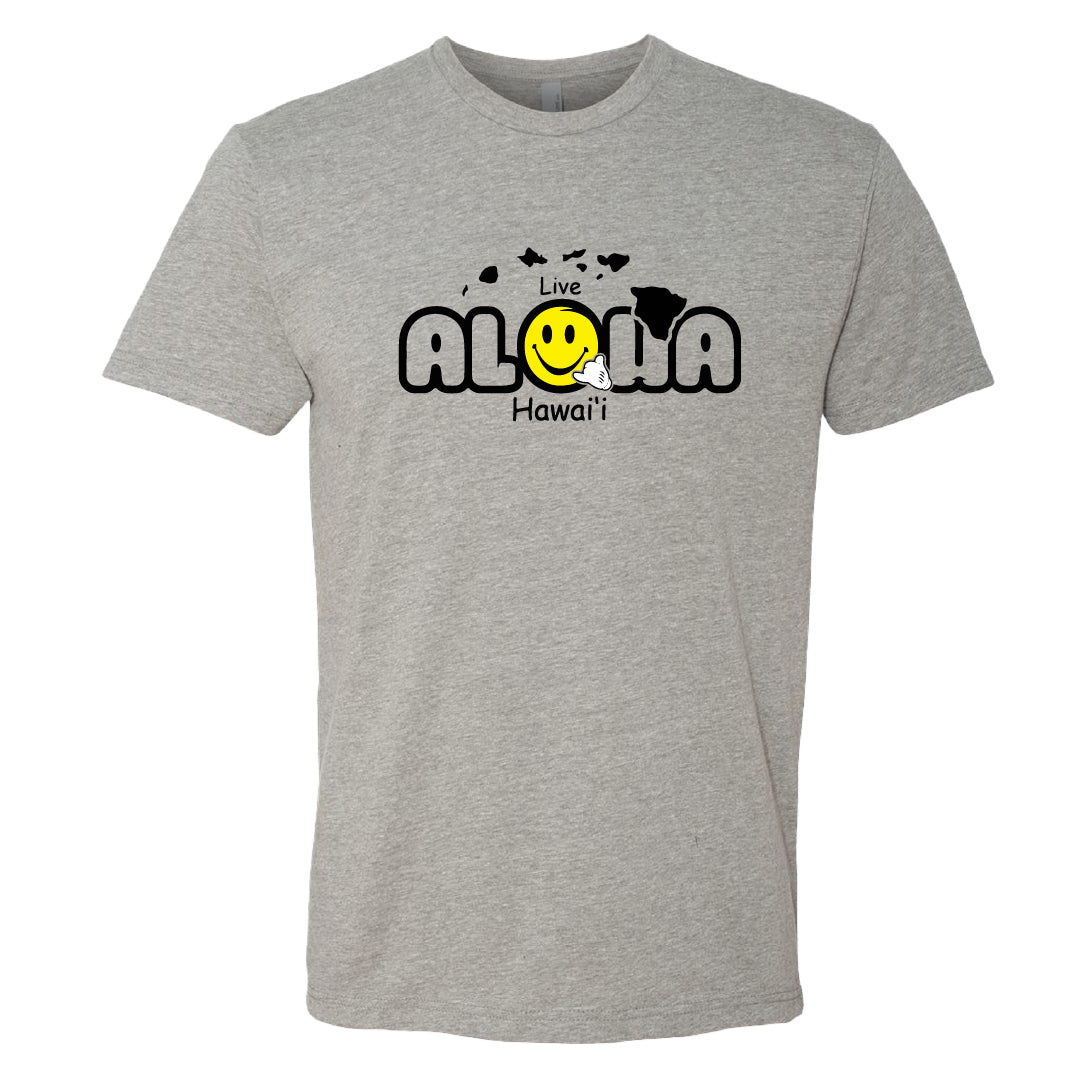 Men's Live Aloha Hawai’i Graphic T-Shirt – Island Vibes Casual Wear