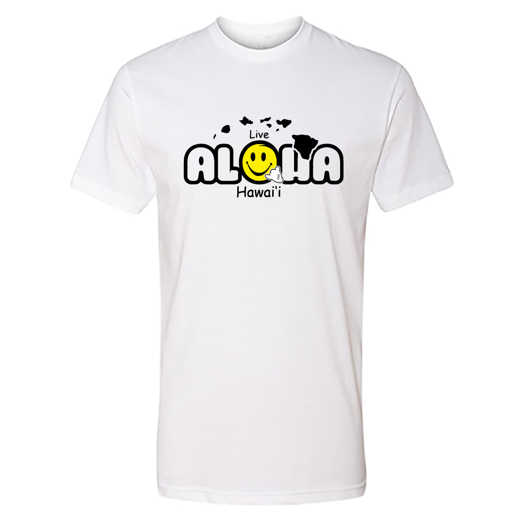 Men's Live Aloha Hawai’i Graphic T-Shirt – Island Vibes Casual Wear
