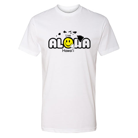 Men's Live Aloha Hawai’i Graphic T-Shirt – Island Vibes Casual Wear