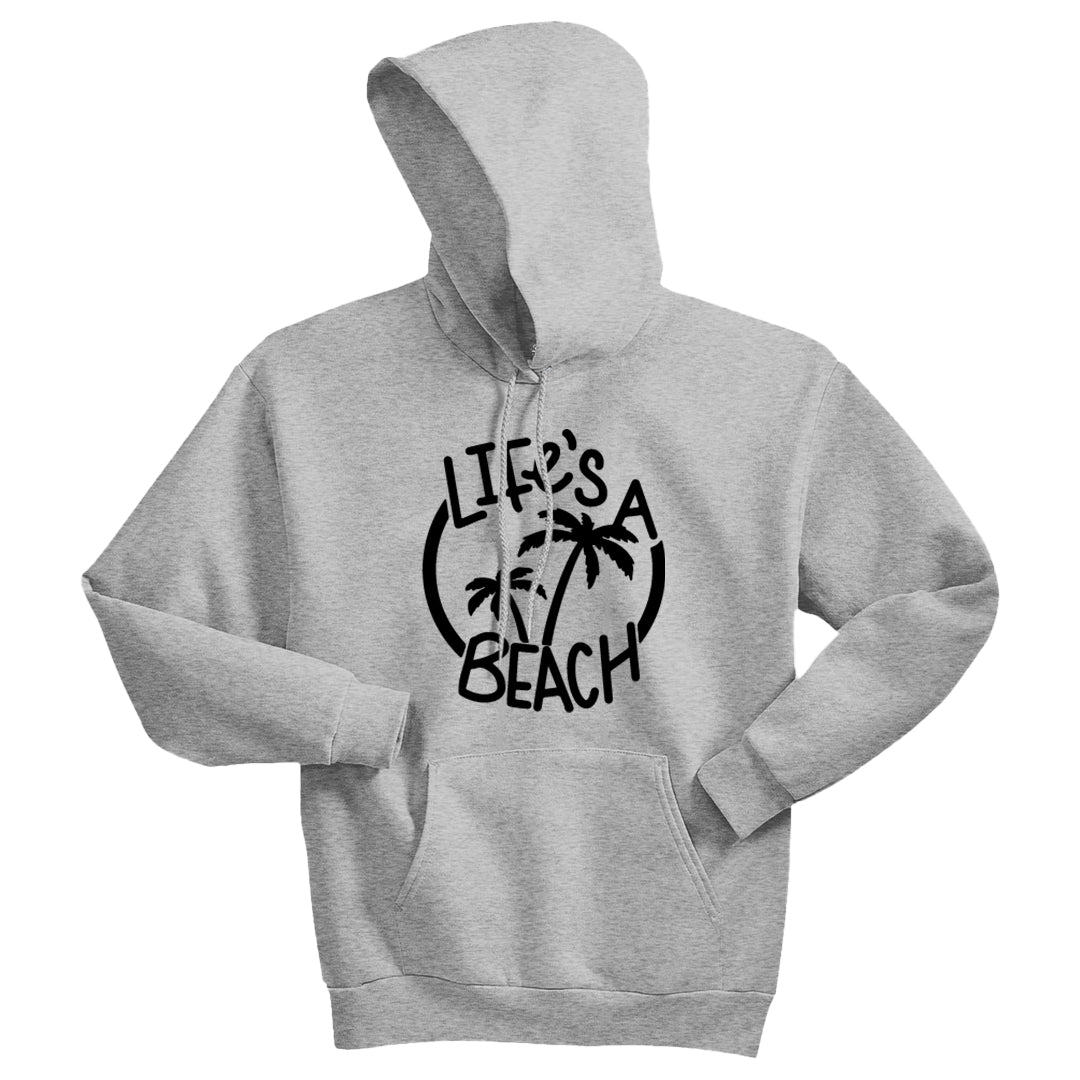 COZY "Life's a Beach" Unisex Hoodie – Fun & Relaxed Beach Vibe Sweatshirt