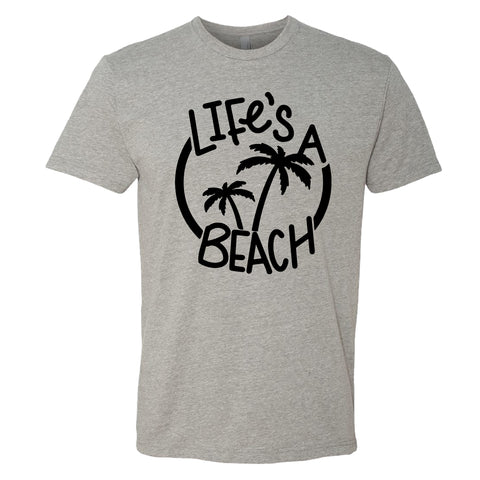 RELAXED "Life's a Beach" Men's T-Shirt – Soft & Cool Summer Tee