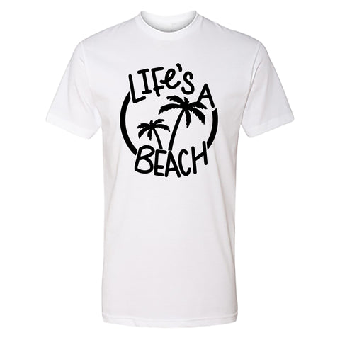 RELAXED "Life's a Beach" Men's T-Shirt – Soft & Cool Summer Tee