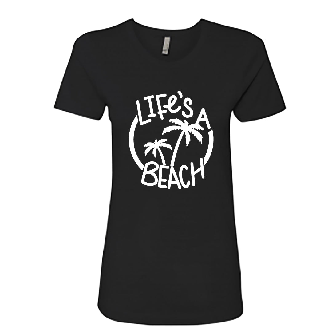 RELAXED "Life's a Beach" Women's T-Shirt – Stylish & Soft Beach Vibe Tee