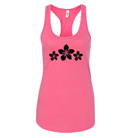 ELEGANT Plumeria Flower Racerback Tank Top – Soft & Tropical Women's Tee