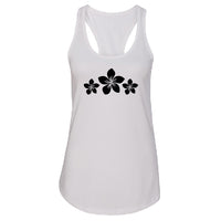 ELEGANT Plumeria Flower Racerback Tank Top – Soft & Tropical Women's Tee