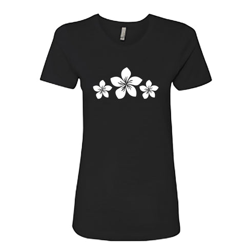 CHIC Plumeria Flower Women's T-Shirt – Soft & Flattering Tropical Tee